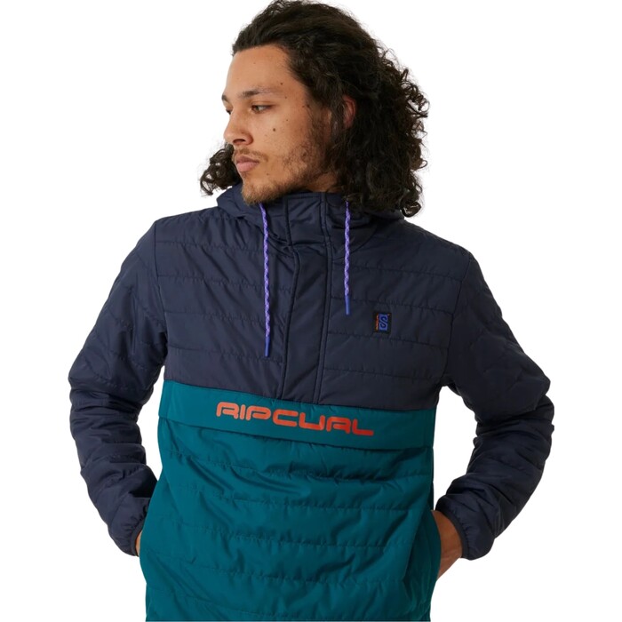 2024 Rip Curl Hombres Bsqueda Anorak Puffer 01HMJA - Purple Night